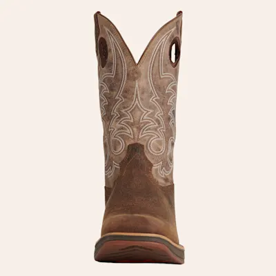 Durango Men's Rebel Ultra-Lite Bay Brown & Stone Wide Square Toe Work Boots