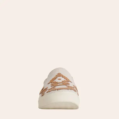 Very G Women's Marian White Distressed Leather Slip On Sneakers