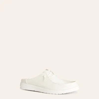 Hey Dude Women's Wendy Off White Slip On Moc Toe Shoes