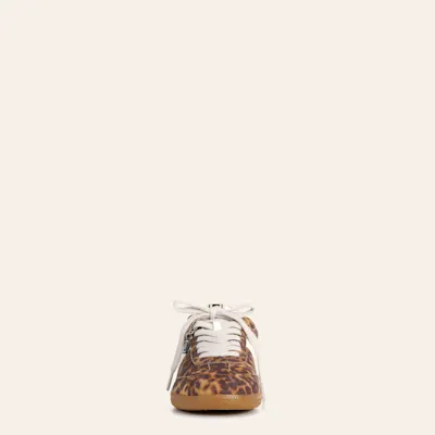 Shushop Women's Sydney Leopard Print Faux Suede Sneakers