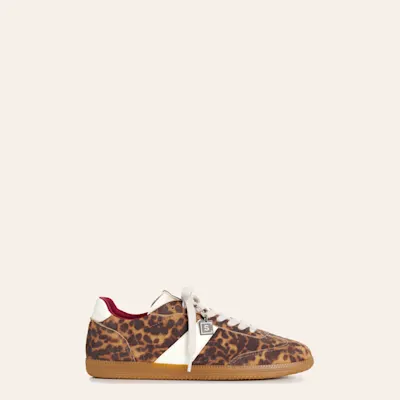 Shushop Women's Sydney Leopard Print Faux Suede Sneakers 5 Shushop Women's Sydney Leopard Print Faux Suede Sneakers