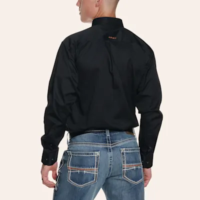 Ariat Men's Black Long Sleeve Western Shirt - Big & Tall