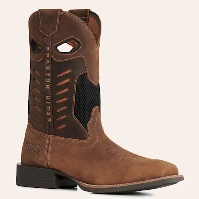 Double H Men's Phantom Rider Tan Wide Square Toe Work Boots