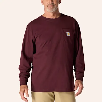 Carhartt Men's Port Heavyweight Long Sleeve Pocket T-Shirt
