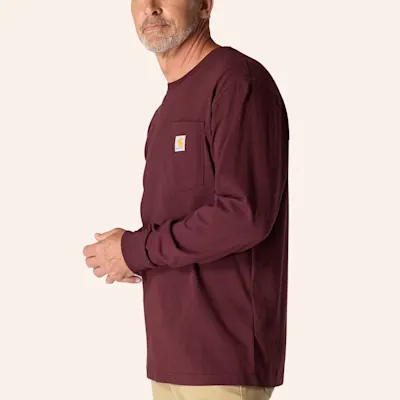 Carhartt Men's Port Heavyweight Long Sleeve Pocket T-Shirt