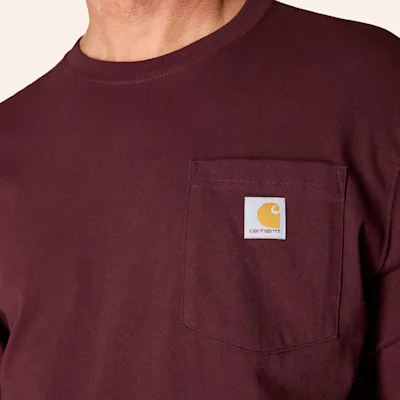Carhartt Men's Port Heavyweight Long Sleeve Pocket T-Shirt 4 Carhartt Men's Port Heavyweight Long Sleeve Pocket T-Shirt
