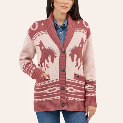 Wrangler Women’s Western Print Cardigan