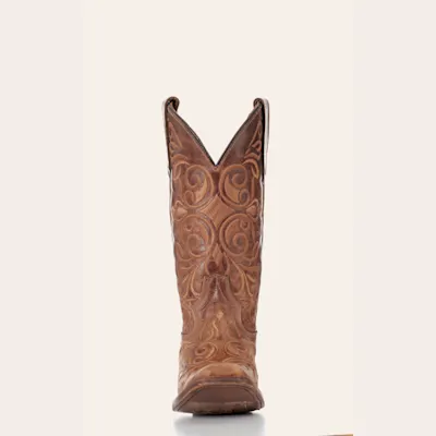Circle G By Corral Women's Honey Stitched Square Toe Cowboy Boots