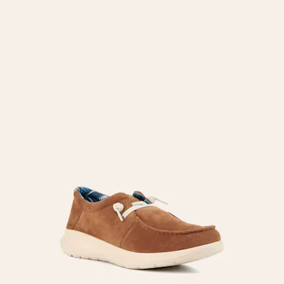 Ariat Men's Hilo Chestnut Suede Moc Toe Casual Shoes