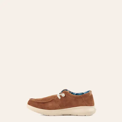 Ariat Men's Hilo Chestnut Suede Moc Toe Casual Shoes