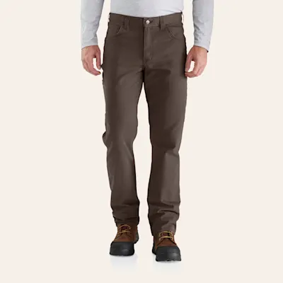 Carhartt Men's Coffee Rugged Flex Canvas Work Pants