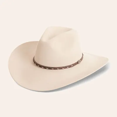 Cavender's 3X Stone Wool Tracker Crown Cowboy Hat
