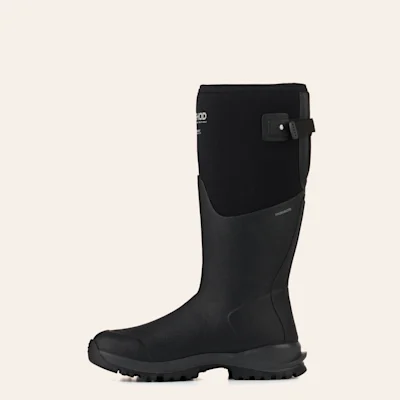 Dryshod Women's Legend MXT Gusset Black Waterproof Round Toe Rubber Outdoor Boot