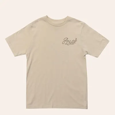 Ariat Boy's Latte Boot Company Logo Graphic T-Shirt