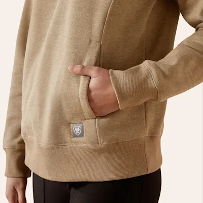 Ariat Women's Rebar Lightweight Fleece Oatmeal Heather Sweatshirt
