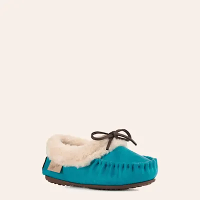 Blazin Roxx Girls' Sydney Turquoise Moccasin Slipper