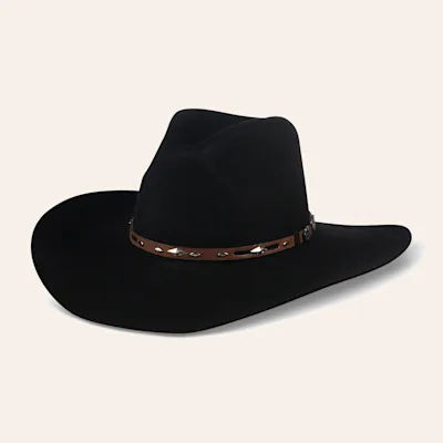 Cavender's Hat Collection 3X Tracker Black Premium Wool Cowboy Hat