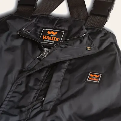 Walls Men's Blizzard Pruf Midnight Black Insulated Bib Overall