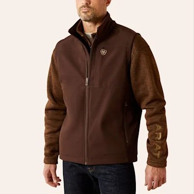 Ariat Men's Vernon Coffee Softshell Vest