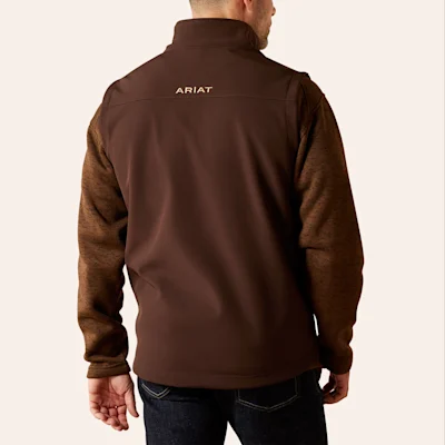 Ariat Men's Vernon Coffee Softshell Vest
