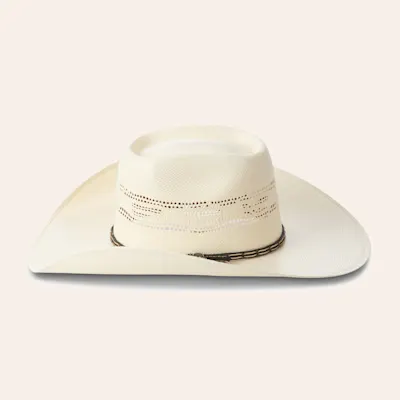 Cavender's Ranch Collection Ivory Bangora Straw Added Money Cowboy Hat 2 Cavender's Ranch Collection Ivory Bangora Straw Added Money Cowboy Hat