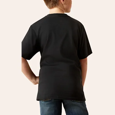 Ariat Boy's Black Freedom Flag Graphic T-Shirt
