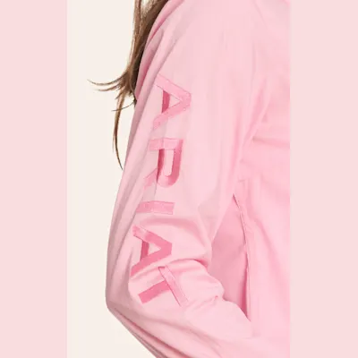 Ariat Women's Kirby Prism Pink with Logos Long Sleeve Western Shirt