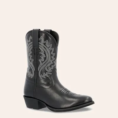 Durango Kid’s Black Shyloh Round Toe Cowboy Boots