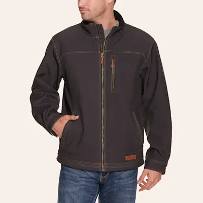 Rafter C Men's Dark Charcoal Bonded Jacket