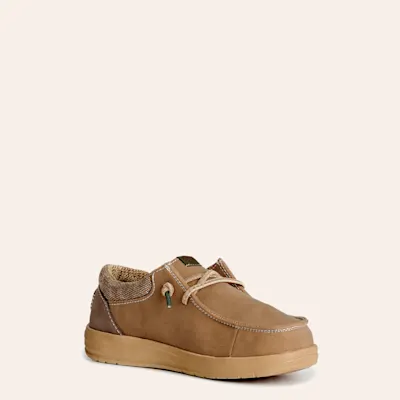 Hey Dude Boy's Paul Chestnut Lace Moc Toe Casual Shoes