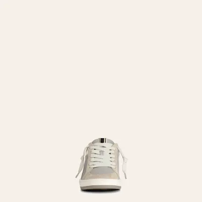 Shushop Women’s Salma Beige & Metallic Silver Almond Toe Casual Shoes