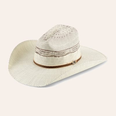 Cavender's Collection Bangora Two-Toned Cattleman Crown Duke Straw Cowboy Hat