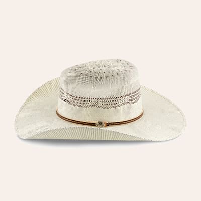 Cavender's Collection Bangora Two-Toned Cattleman Crown Duke Straw Cowboy Hat
