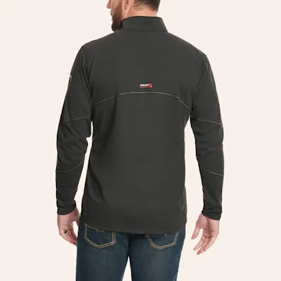 Ariat FR Heather Black 1/2 Zip Work Pullover