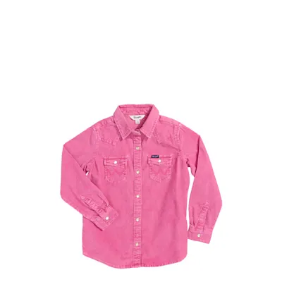 Wrangler Girl's Rose Pink Corduroy Shacket