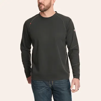 Ariat Men's FR Base Layer Black T-Shirt