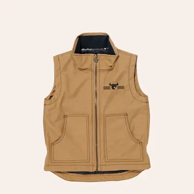 Cowboy Hardware Boy's Buckskin Brown Tech Woodsman Vest