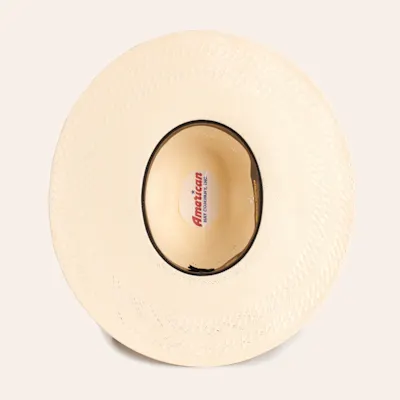 American Hat Ivory Vented Minnick Crown Straw Cowboy Hat