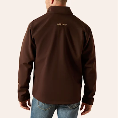 Ariat Men's Vernon Coffee Bean Logo Softshell Jacket