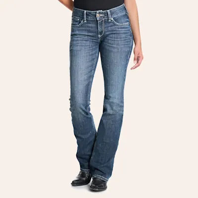 Ariat Women's Christine Missouri Medium Wash Boot Cut Jeans - Plus Sizes