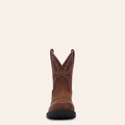 Justin Women's Gypsy Collection Wanette Aged Bark Brown Round Steel Toe Work Boot