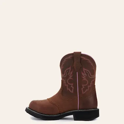 Justin Women's Gypsy Collection Wanette Aged Bark Brown Round Steel Toe Work Boot