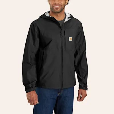 Carhartt Men's Storm Defender Relaxed Fit Black Lightweight Packable Jacket