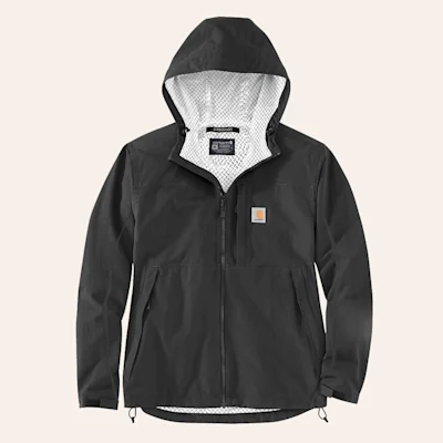 Carhartt Men's Storm Defender Relaxed Fit Black Lightweight Packable Jacket
