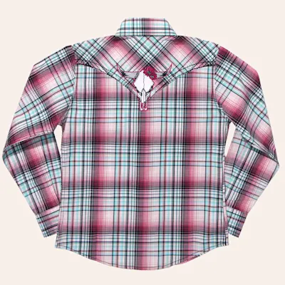 Cowgirl Hardware Girl's Shedua Plaid Western Shirt