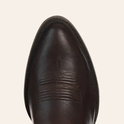 Ariat Men's Burnished Chocolate & Cinnamon Heritage R Toe Cowboy Boots 7 Ariat Men's Burnished Chocolate & Cinnamon Heritage R Toe Cowboy Boots