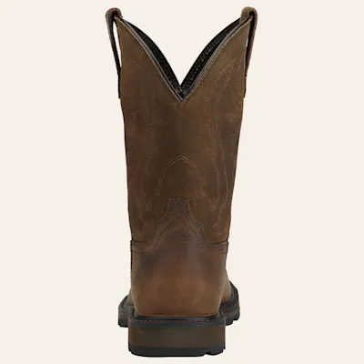 Ariat Men's Groundbreaker Distressed Brown Round Toe Work Boots