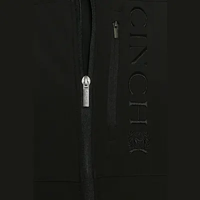 Cinch Men's Black & Gray Logo Concealed Carry Bonded Vest