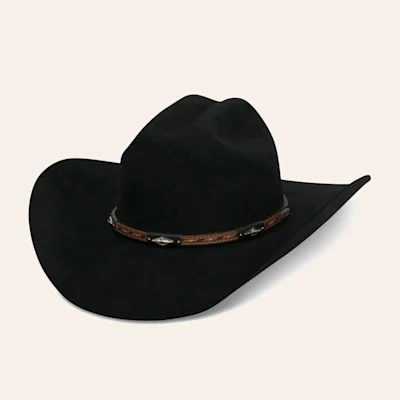 Cavender's 3X Westbrooke Black Premium Wool Cowboy Hat
