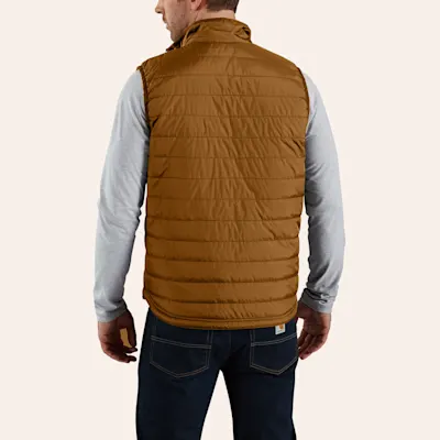 Carhartt Men's Rain Defender Dark Camel Insulated Vest